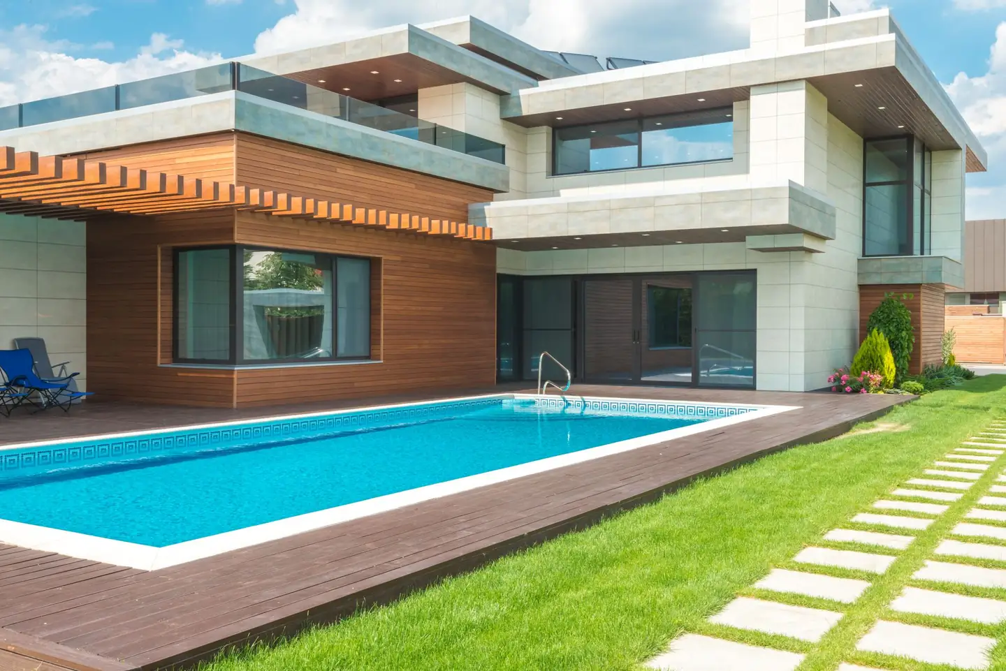 Swimming pool built in Hannam Vale, NSW